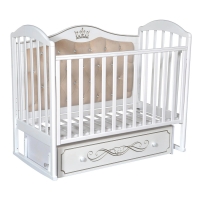 Кровать Антел ANITA-999 с мягкой вставкой белый