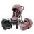 Коляска 3 в 1 Britax Roemer Smile 5Z, Dusty Rose (Розовый) + Автокресло Baby-Safe Core, Midnight Grey (темно-серый)