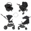 Коляска 3 в 1 Anex iQ Premium New, Smoky / Черный (iQ-06-NT)
