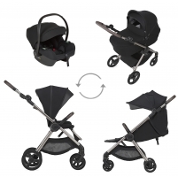 Коляска 3 в 1 Anex iQ Premium New, Smoky / Черный (iQ-06-NT)