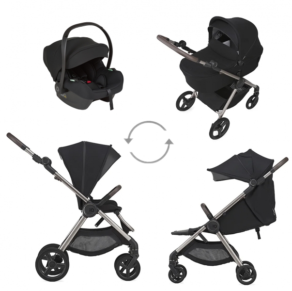 Коляска 3 в 1 Anex iQ Premium New, Smoky / Черный (iQ-06-NT)