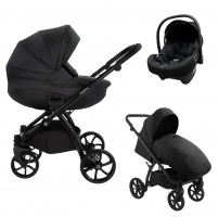Детская коляска Tutis Nanni 7 Кожа 3 в 1 1533399 Black
