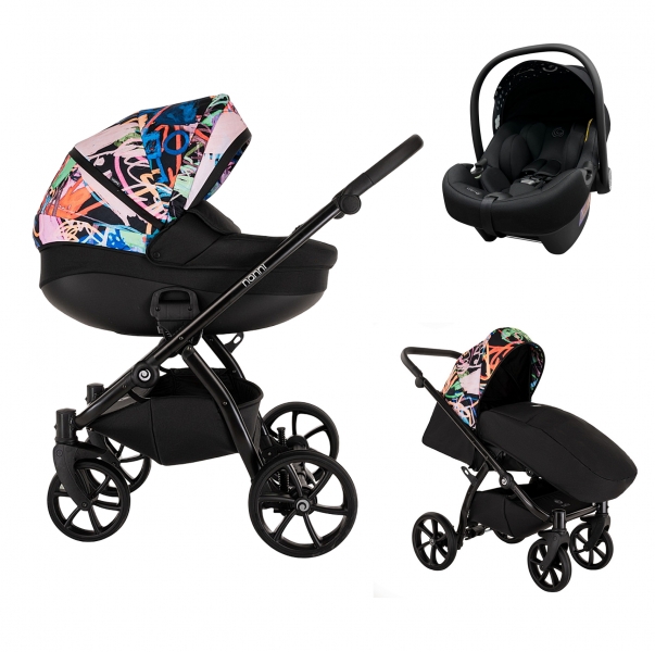 Детская коляска 3 в 1 Tutis Nanni 7 (119) Black Painting