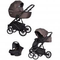 Детская коляска Riko Basic Montana 3 в 1 01 brown (коричневый)