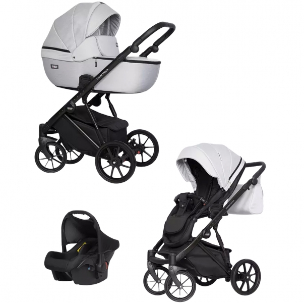 Детская коляска Riko Basic Montana 3 в 1 03 серый