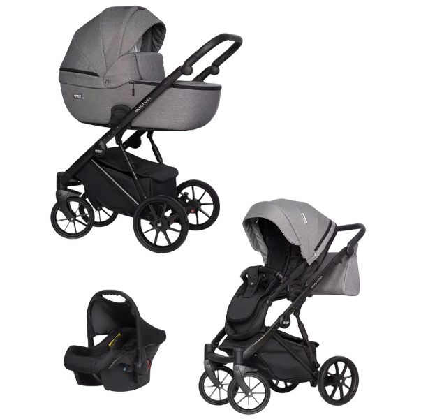 Детская коляска Riko Basic Montana 3 в 1 04 графит