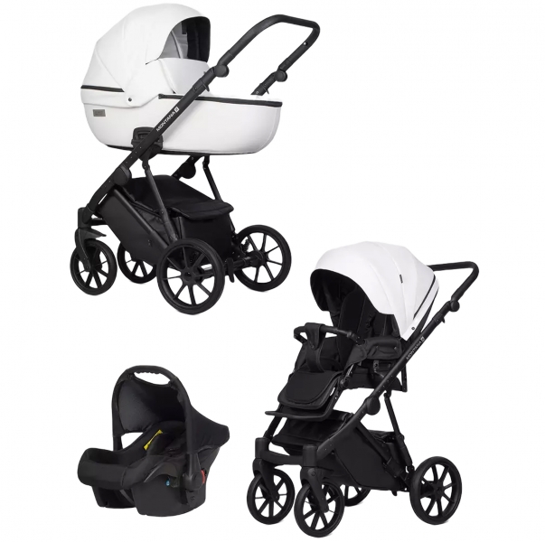 Детская коляска Riko Basic Montana Ecco 3 в 1 11 White
