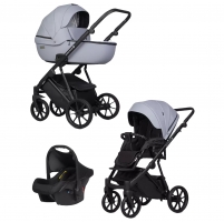 Детская коляска Riko Basic Montana Ecco 3 в 1 23 Grey