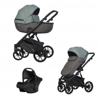 Детская коляска Riko Basic Montana Ecco 3 в 1 30 Green-Grey