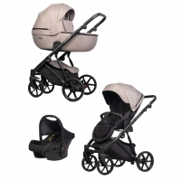 Коляска Riko Basic Montana  3 в 1 цвет 50 Beige (бежевый)