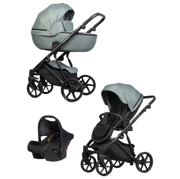 Коляска Riko Basic Montana X 3 в 1 цвет 51 Green (зеленый)
