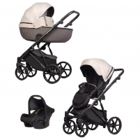 Детская коляска Riko Basic Montana Plus 3 в 1 43 Mocca (коричневый-бежевый)