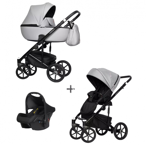 Детская коляска Riko Basic Ozon 3 в 1 05 светло-серый