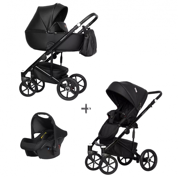 Коляска 3 в 1 Riko Basic Ozon черный 06