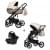 Детская коляска Riko Basic Ozon Ecco 3 в 1 25 слоновая кость-бежевый
