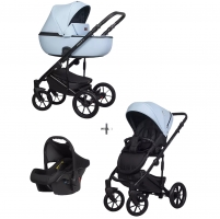Детская коляска Riko Basic Ozon Pastel 3 в 1 03 голубой