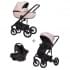 Коляска 3 в 1 Riko Basic Ozon Pastel светло-розовый 01