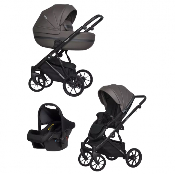Детская коляска Riko Basic Delta Ecco 3 в 1 12 Mokka