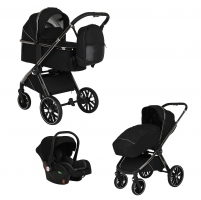 Детская коляска Pituso Mayla 3 в 1 Black 