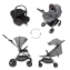 Коляска 3 в 1 Anex iQ Premium New, Pure / Серый (iQ-07-NT)