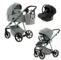 Детская коляска Adamex Delta Natura 3 в 1 DN-8-MINT (МЯТА)