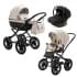 Детская коляска Adamex Chantal Retro Deluxe 3 в 1 C-SA07 (СВ. БЕЖЕВЫЙ)