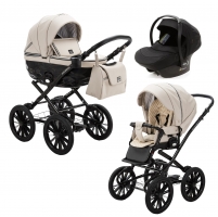 Детская коляска Adamex Chantal Retro Deluxe 3 в 1 C-SA07 (СВ. БЕЖЕВЫЙ)