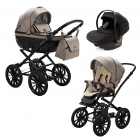 Детская коляска Adamex Chantal Retro 3 в 1 C205 (тем. бежевый)