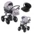 Детская коляска Adamex Chantal Retro 3 в 1 C202 (св.серый )
