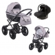 Детская коляска Adamex Chantal Retro 3 в 1 C202 (св.серый )
