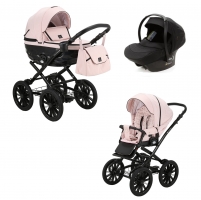 Детская коляска Adamex Chantal Retro 3 в 1 C215 (пудровый)