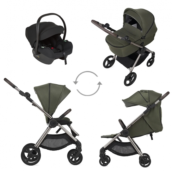Коляска 3 в 1 Anex iQ Premium New, Richi / Зеленый (iQ-09-NT)