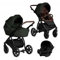 Коляска 3 в 1 Noordi Luno All Trails, Forest Green / Темно-зеленый (609)