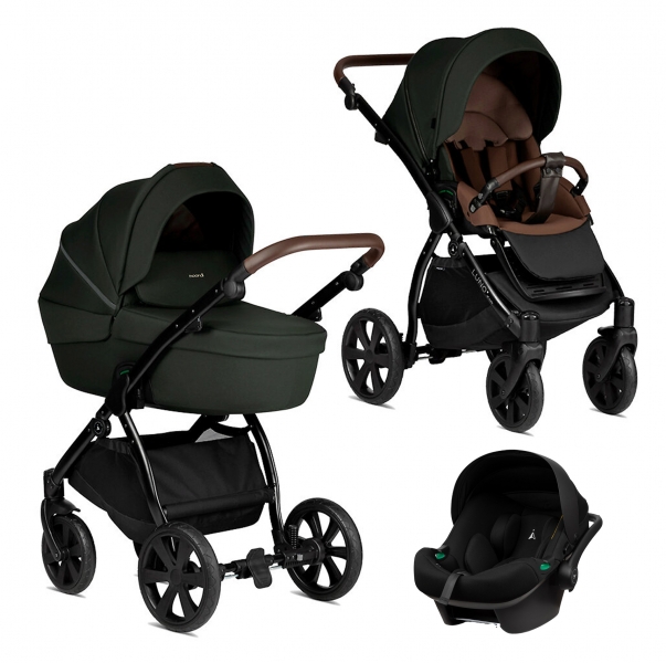 Коляска 3 в 1 Noordi Luno All Trails, Forest Green / Темно-зеленый (609)
