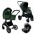Детская коляска Pituso Mayla Lux 3 в 1 с автокреслом Baesa Forest Green