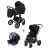Коляска 3 в 1 Rant Flex Pro 2023, Black (Черный)