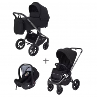 Коляска 3 в 1 Rant Flex Pro 2023, Black (Черный)