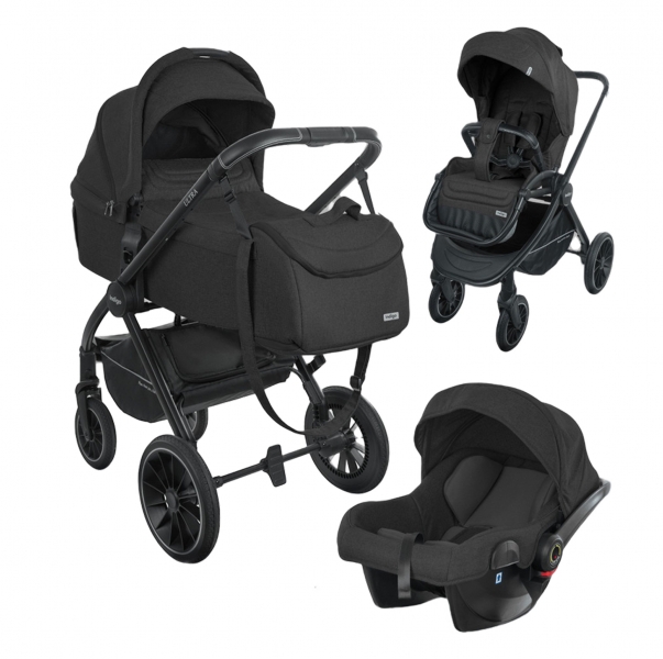 Детская коляска Indigo Ultra 3 в 1 черный