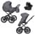 Коляска 3 в 1 Riko Basic Montana X Ecco Prestige 24 Graphite (графит)