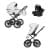 Коляска 3 в 1 Riko Basic Montana X Ecco Prestige, 11 White (белый)