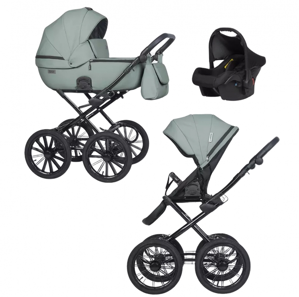 Коляска 3 в 1 Riko Basic Montana X Ecco Prestige 21 Green (Зеленый)