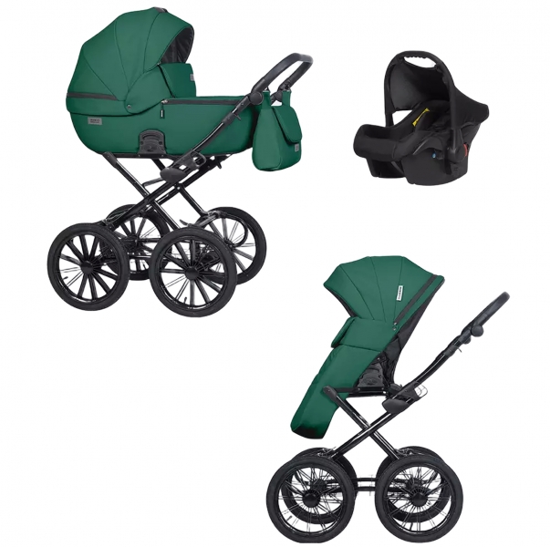 Коляска 3 в 1 Riko Basic Montana X Ecco Prestige, 13 Emerald (изумруд)