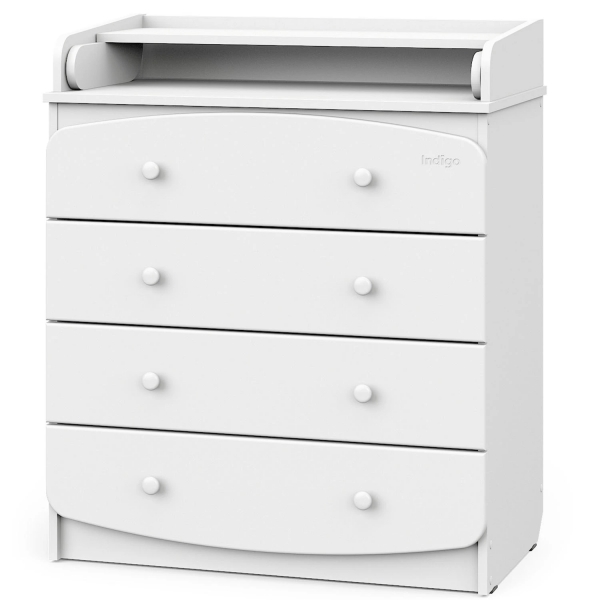 Комод Indigo Classic 800/4 c откидным пеленальным столиком, МДФ, ЛДСП