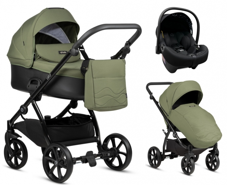 Коляска 3 в 1 Tutis Leo Plus, Green (302)
