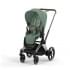 Прогулочная коляска Cybex Priam IV шасси Chrome Brown, Leaf Green (Зеленый)