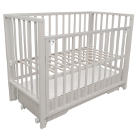 Кровать детская Indigo Norden маятник на колесах, ящик серый