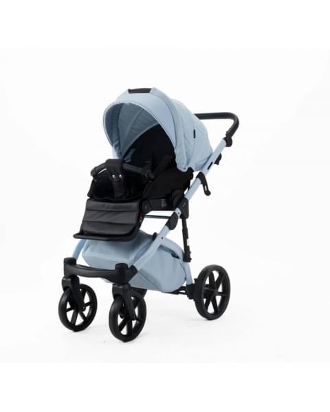 Детская коляска Adamex Nola Natura 2 в 1 N-1-SKY (ГОЛУБОЙ + ГОЛУБАЯ КОЖА)