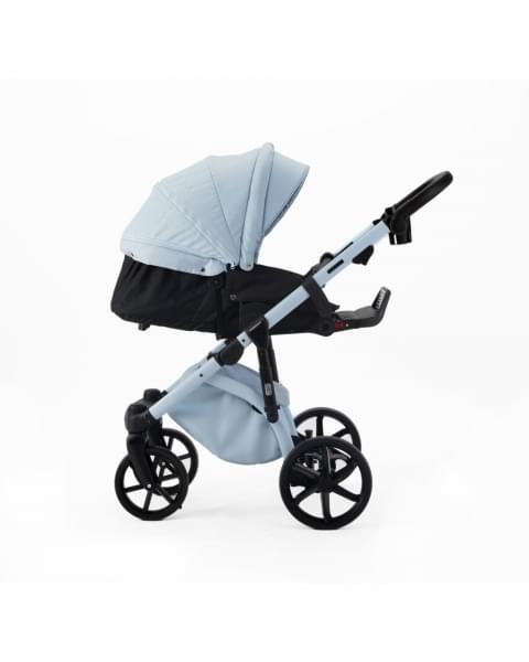 Детская коляска Adamex Nola Natura 2 в 1 N-1-SKY (ГОЛУБОЙ + ГОЛУБАЯ КОЖА)