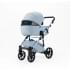 Детская коляска Adamex Nola Natura 2 в 1 N-1-SKY (ГОЛУБОЙ + ГОЛУБАЯ КОЖА)