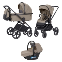 Коляска 3 в 1 Carrello Ultimo CRL-6521 Chrome Pearl Beige